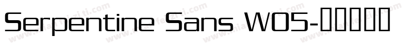 Serpentine Sans W05字体转换